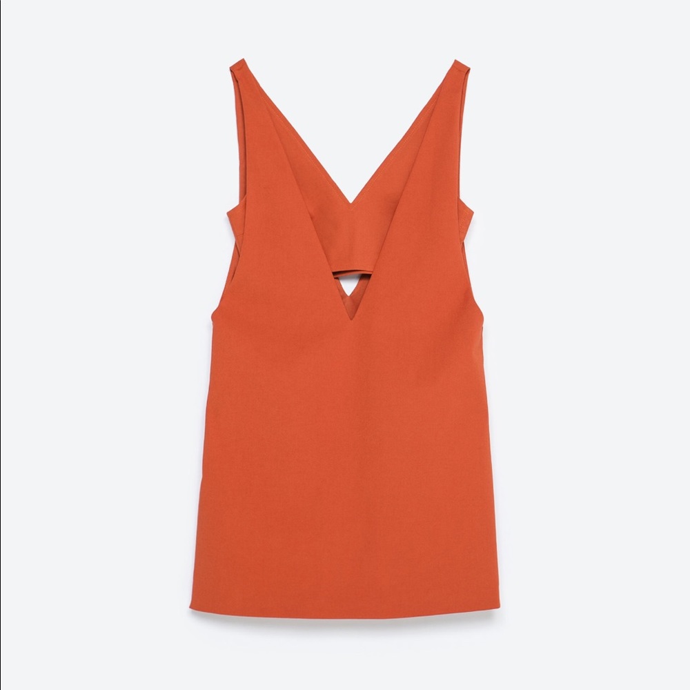 Zara Orange shift dress